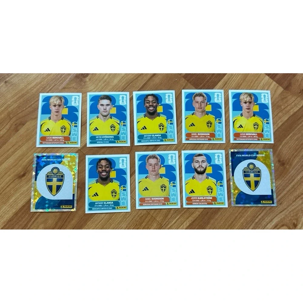 FIFA Sweden  National Team Panini World Cup 2026 Soccer Trading Cards